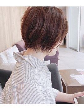 トップヘアーヒルズ 安城(TOP HAIR HILLS) 米倉涼子風ニュアンスショート/ボブパーマ/ニュアンスカラー