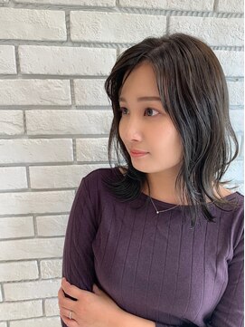 フルミー(fulme.) 30代に人気のくすみグレージュ×大人美髪カラー/松山市