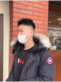 フェード&ワイルドショートパーマ