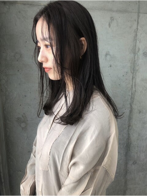 【20代・新社会人】小顔カット×黒髪×透明感イルミナカラー3