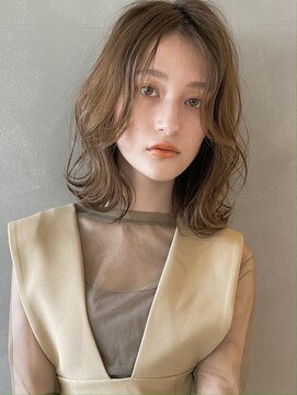 パーク(PARK) 【PARK】ペールベージュ×ニュアンスボブディ