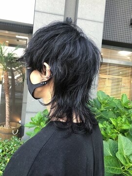 ソワンドゥブレス 大日店 (soin de brace) メンズロングウルフニュアンスパーマ