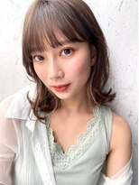 クラン(clan)&nbsp;小顔ウルフ＃マロンベージュAラインボブ