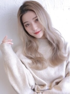 アグ ヘアー クオレア 古川橋店(Agu hair cuorea) 《Agu hair》海外風ハイトーン×リラックスウェーブ