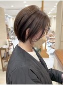 【morio】札幌ボブ かわいい丸みの透け感ショートボブ