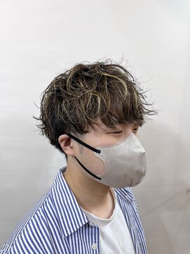 ティンク 横浜(Tink) ハイライトウェーブパーマ/Tink横浜/岩野滉大