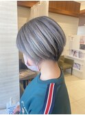 シルバーアッシュ×ショート