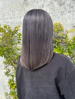 デビュー ヘアーメイク&nbsp;切りっぱなしボブエアリーロング美髪ピンクブラウン浦添宜野湾