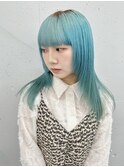 【 SEEK茶木】ターコイズブルー☆ハイトーンカラー