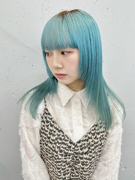 シーク 天神(SEEK) 【 SEEK茶木】ターコイズブルー☆ハイトーンカラー