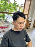 かき上げパーマ