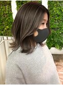 前髪　こなれミディ　イメチェン　ウェーブパーマ　韓国マッシュ