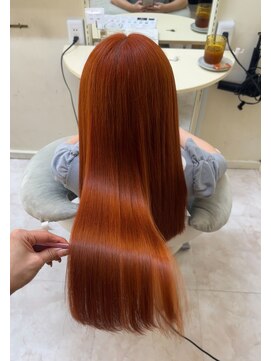 クラナ(clana) オレンジカラー ブリーチあり