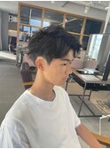 アップバングショートメンズツーブロック