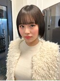 【白石】タッセルボブぱつっとカット原宿学割パーマ落とし