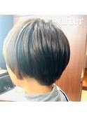 大人かわいいハンサムショート