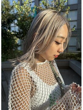 ピークアブー 表参道(PEEK-A-BOO) ハイトーン ローライトカラー グレージュ