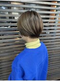 大人かわいい前髪なしショートボブ外国人風小顔マチルダボブ