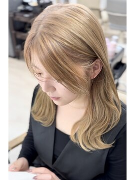 エメ(aimer) ミルクティーベージュ/ブリーチカラー/弘前市