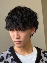 シャドウパーマメンズカットスパイラルパーマツイスパ波巻き