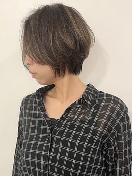 オーソ(AUTHO) ハイライトカラー/似合わせカット/白髪/白髪ぼかし/ボブヘア　l