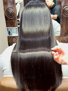 ハーシーバイアポロ 相模大野(HERSHE by apollo) x髪質改善/ホワイトグレージュ/レイヤーカット/チェリーブラウン