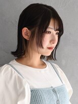 アース 溝の口店(HAIR&MAKE EARTH)&nbsp;切りっぱなしボブ[溝の口/髪質改善/縮毛矯正/白髪ぼかし]