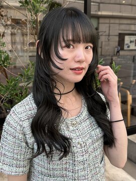 ブローチェアヴェダ ナチュラルロング、ブラウンベージュ、艶髪カラー