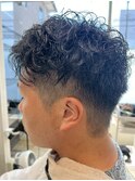 宇都宮men'sメンズパーマツイストパーマ波巻きパーマ落とし眉毛