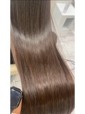 アッシュグレージュ 髪質改善ケアストレート