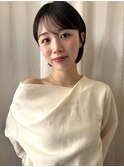 ショート/ボブ/ハイライト/インナーカラー/白髪ぼかし/銀座駅