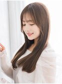 薄め前髪/艶髪ロングヘア