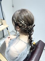 トゥルースガーデンラソ(truthGardenLazo)&nbsp;編み下ろしヘアアレンジ