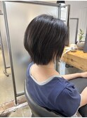 レイヤーボブ/レイヤーカット/グレージュ/透明感カラー
