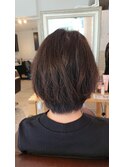 ダークトーンカラーショートボブスタイル♪【木村沙織】