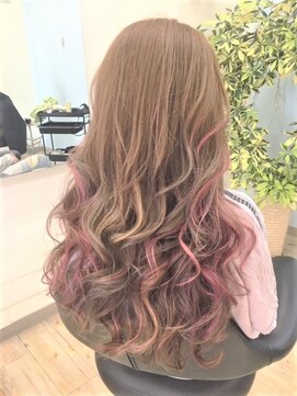 ヴァニラ(Vanilla) チップ#ピンク#ロングレイヤー