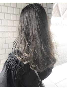 ヘアーアンドアトリエ マール(Hair&Atelier Marl) 【Marl】ダークグレージュカラーの無造作セミロング♪