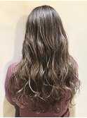 ゆる巻きバレイヤージュ　【Hair Lounge R】【吉川美南】
