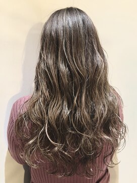 ヘアーラウンジアール(Hair Lounge R) ゆる巻きバレイヤージュ　【Hair Lounge R】【吉川美南】