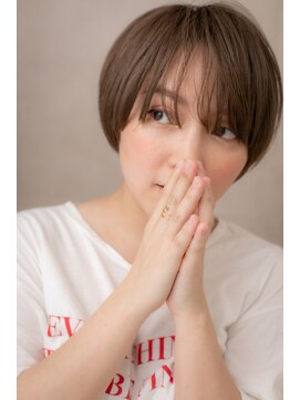 カバーヘア イヴ 戸頭店(COVER HAIR EVE) 大人可愛いフォギーベージュマッシュショートZ戸頭10代20代30代