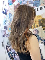 トロニー(TLONY) ハイライトベージュベースのオレンジインナー　stylist/miaki