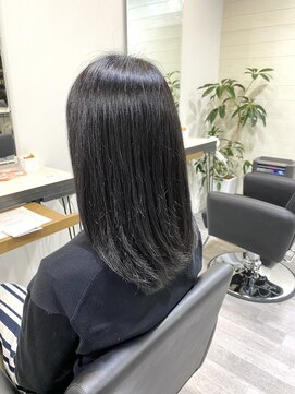 アンプヘアー 二条店(unpeu hair) 【髪質改善】黒髪美人/ケアプロ超音波トリートメント