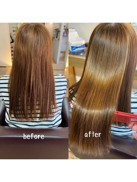 ヘアースペースハピエス 髪質改善ストレート