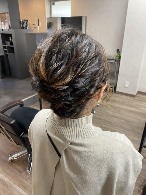 ボブスタイル×ヘアアレンジ（まとめ髪）