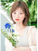 大人可愛い20代30代40代小顔ウルフレイヤーボブ丸みショートボブ