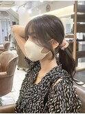 顔周りレイヤー 結んでも可愛いサイドバング【横浜】