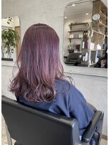 エン(en)&nbsp;透け感ツヤ感　ヴァイオレットピンク