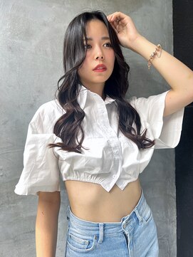 ロンド ストラーダ 心斎橋(Lond strada) 韓国前髪顔周りロング×インナーグレージュ[心斎橋/髪質改善]