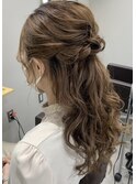 ヘアアレンジ/ヘアセット/ハーフアップ