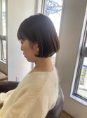 大人可愛い20代30代40代小顔ボブ丸みショートボブ